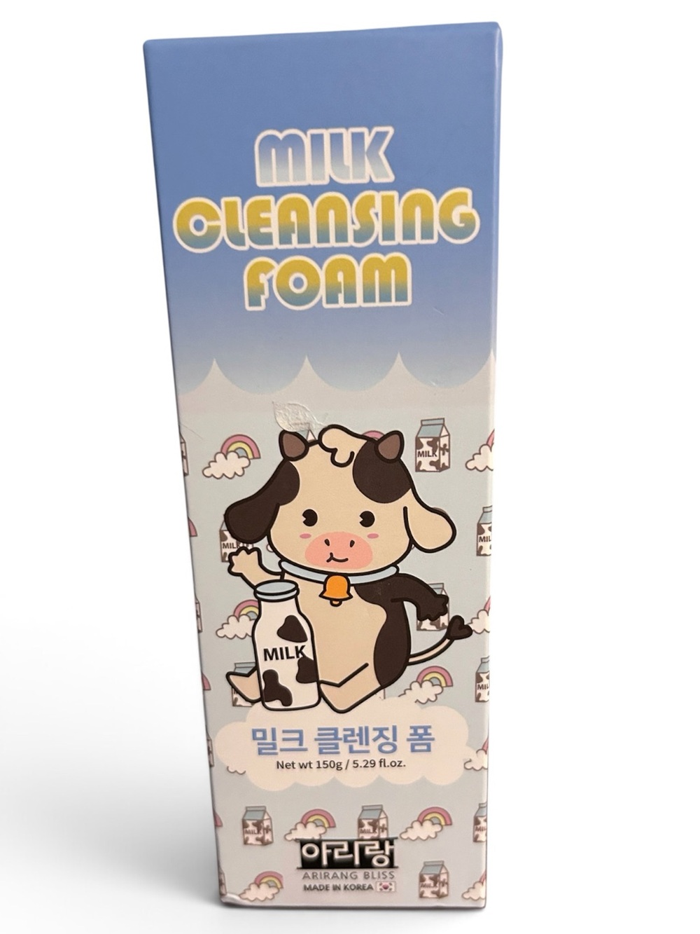 Arirang Bliss Milk Cleansing Foam 150g Korean Skincare Hydrating Face Wash New